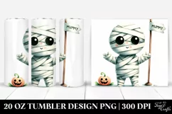 Mummy Clipart, High-Res 20 Oz Tumbler Product Image 1
