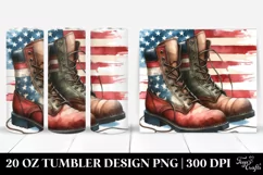 Washed Watercolor Boots | 20 Oz Tumbler Product Image 1