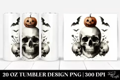 Washed Vintage Skull | 20 Oz Tumbler Product Image 1