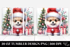 Adorable Baby Pomeranian for Winter, Transparent 20 Oz Product Image 1