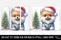 Adorable Baby Pomeranian for Winter, Transparent 20 Oz Product Image 1