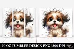 Funny Shih Tzu Sitting | 20 Oz Tumbler Product Image 1