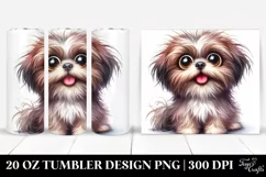 Funny Shih Tzu Sitting | 20 Oz Tumbler Product Image 1