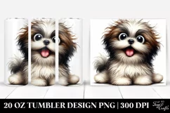 Funny Shih Tzu Sitting | 20 Oz Tumbler Product Image 1
