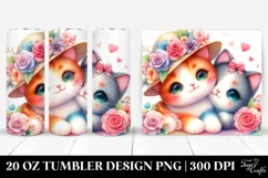 Colorful Cute Cat | 20 Oz Tumbler Product Image 1