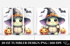 Spooky Baby Turtle Halloween Clipart, Transparent 20 Oz Product Image 1