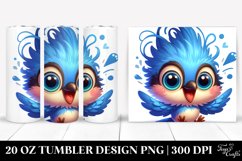 Cute Baby Blue Jay Cartoon | 20 Oz Tumbler Product Image 1