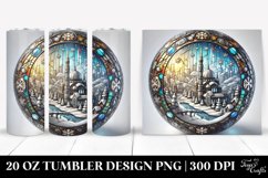Stained Snow Globe Clipart, Transparent 20 Oz Tumbler Product Image 1