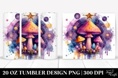Vibrant Magical Celestial Mushroom 20 Oz Tumbler Product Image 1