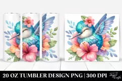 Colorful Sleeping Hummingbird | 20 Oz Tumbler Product Image 1