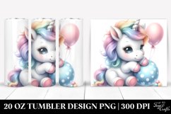Whimsical Baby Unicorn | 20 Oz Tumbler Product Image 1