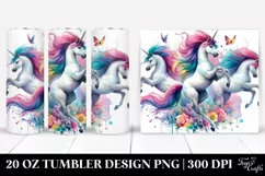 Colorful Unicorn Dancing | 20 oz Tumbler Product Image 1