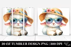 Colorful Cute Baby Lamb | 20 Oz Tumbler Product Image 1