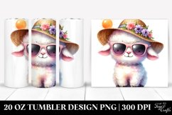 Colorful Sun Hat Baby Lamb | 20 Oz Tumbler Product Image 1