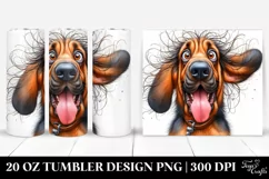 Crazy Looking Bloodhound | 20 Oz Tumbler Product Image 1