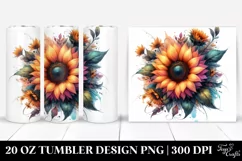 Colorful Sunflower Petals 20 Oz Tumbler Product Image 1