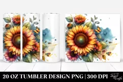 Colorful Sunflower Petals 20 Oz Tumbler Product Image 1