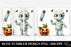 Simple Mummy Clipart, High-Res 20 Oz Tumbler Product Image 1