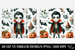 Funny Vampire Halloween Clipart 20 Oz Tumbler Product Image 1