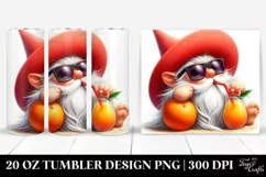 Digital Painting Pastel Gnome Beach Wear | 20 oz Tumbler Product Image 1