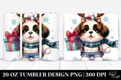Saint Bernard Dressed for Winter 20 Oz Tumbler Product Image 1