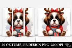 Saint Bernard Dressed for Winter 20 Oz Tumbler Product Image 1