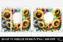 Vibrant Sunflowers | 20 oz Tumbler Product Image 1