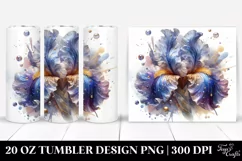 20 Oz Tumbler Sublimation | -Like Iris Golden Insertions Product Image 1