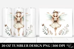 Simple Boho Excited Fairy | 20 oz Tumbler Product Image 1