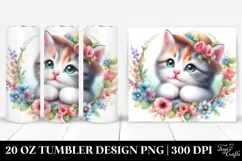 Colorful Cute Cat | 20 Oz Tumbler Product Image 1
