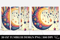 Vibrant Half Moon Stars | 20 oz Tumbler Product Image 1