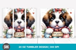 Cute Baby Saint Bernard Tumbler Product Image 1