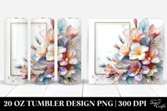 y Freesia, Transparent 20 Oz Tumbler Product Image 1