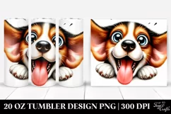 Funny Beagle Watercolor | 20 oz Tumbler Product Image 1