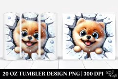 Crazy Funny Pomeranian | 20 Oz Tumbler Product Image 1