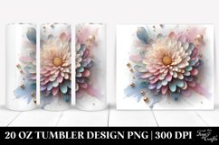 y Chrysanthemum, Transparent 20 Oz Tumbler Product Image 1