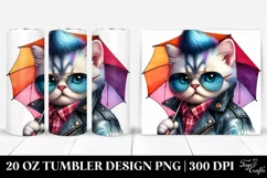 Cute Funny Cat Posing 20 Oz Tumbler Product Image 1