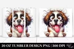 Crazy Funny Saint Bernard | 20 Oz Tumbler Product Image 1