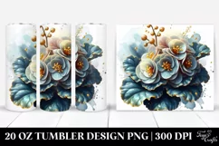 Detailed Begonia | 20 Oz Tumbler Product Image 1