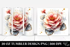 Detailed Begonia | 20 Oz Tumbler Product Image 1