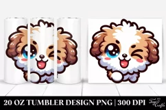Winking Baby Bichpoo 20 Oz Tumbler Product Image 1