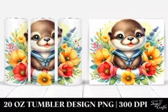 Colorful Baby Otter | 20 Oz Tumbler Product Image 1