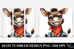 Funny Baby Donkey 20 Oz Tumbler Product Image 1