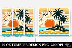 Retro Tropical Island | 20 oz Tumbler Product Image 1