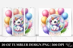 baby unicorn bubble | 20 Oz Tumbler Product Image 1