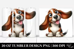 Crazy Looking Basset Hound | 20 Oz Tumbler Product Image 1
