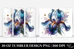 20 Oz Tumbler Sublimation | -Like Iris Golden Insertions Product Image 1