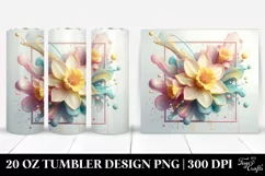 y Daffodil, Transparent 20 Oz Tumbler Product Image 1