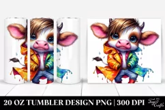 Cute Cow Dancing | 20 oz Tumbler Product Image 1