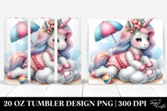 Pastel Baby Unicorn on a Cloud | 20 Oz Tumbler Product Image 1